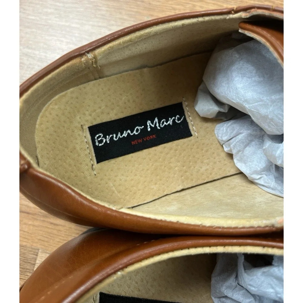 Bruno Marc Gordon Brown Dress Shoes Lace Up Men's Size 12 NEW